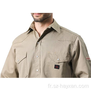 Chemise à col résistant à la flamme NFPA 2112